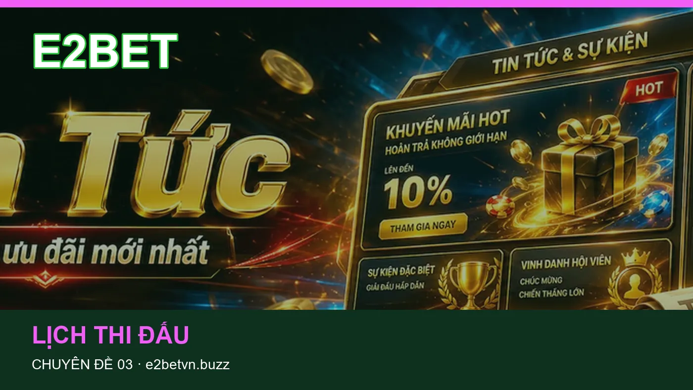 Đối chiếu nguồn và thời điểm cập nhật trong Bóng đá của E2BET